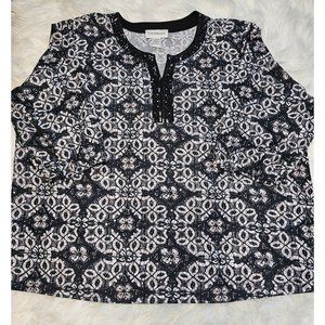 C. D. Daniels 3/4 Sleeve Blouse, Size 3XL